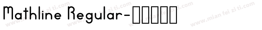 Mathline Regular字体转换